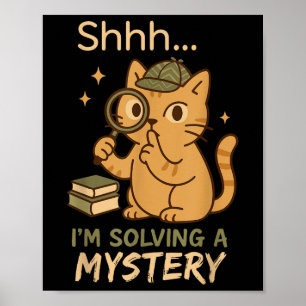 Poster Mystery Reader Bookish Sleuth Gift do Clube Crime 