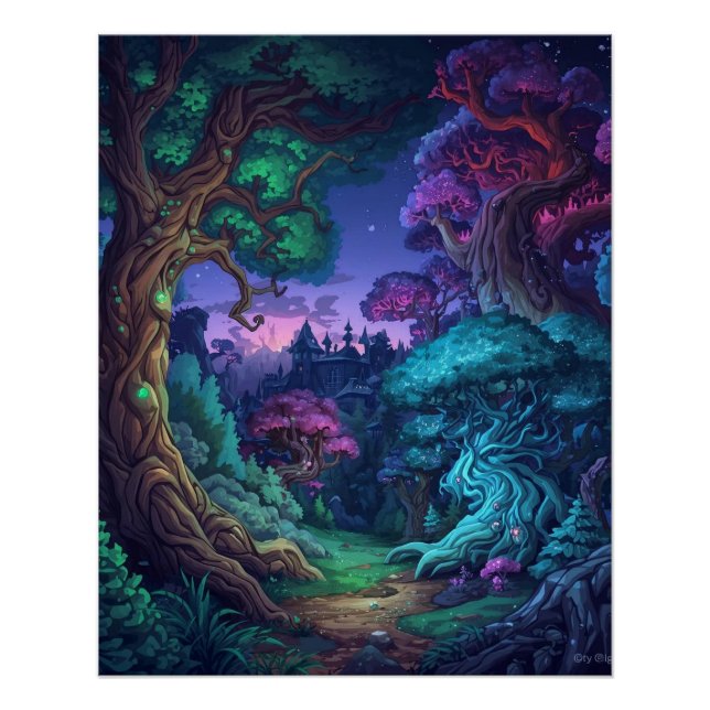 Pôster Mystic Forest Realm (Frente)