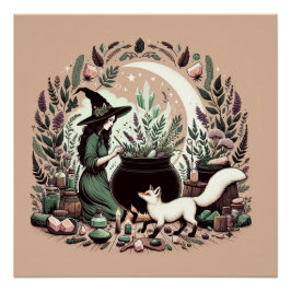 Pôster Mystic Herbalist: A Arte de Bruxaria e Healin