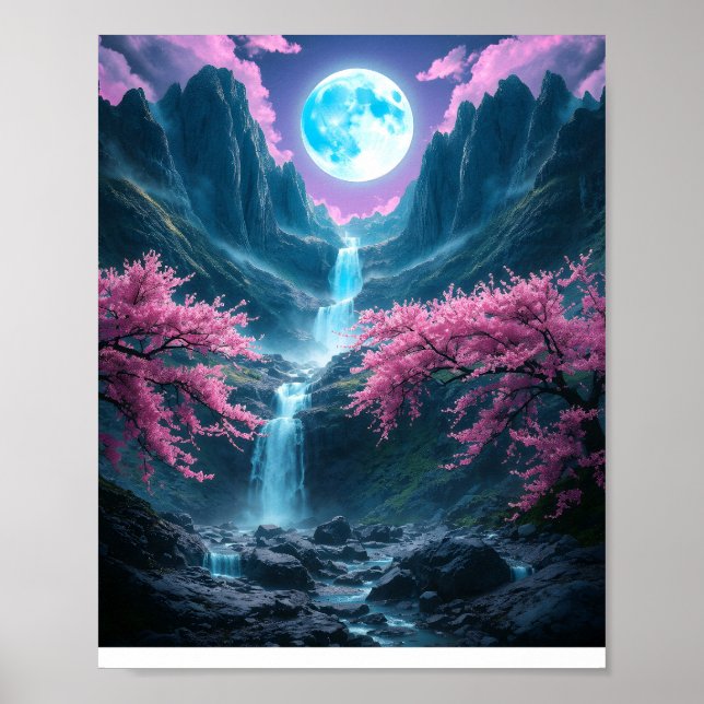 Poster Mystic Moonlit Valley (Frente)