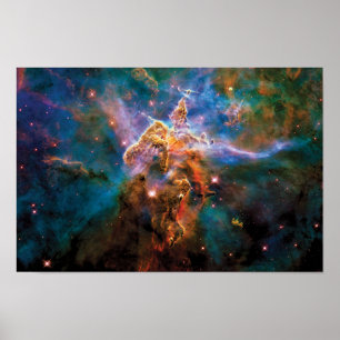 Poster Mystic Mountain Carina Nebula Hubble Photo
