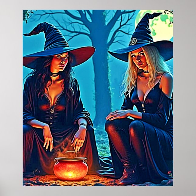 Poster Mystic Witches Cauldron Spellbound (Frente)