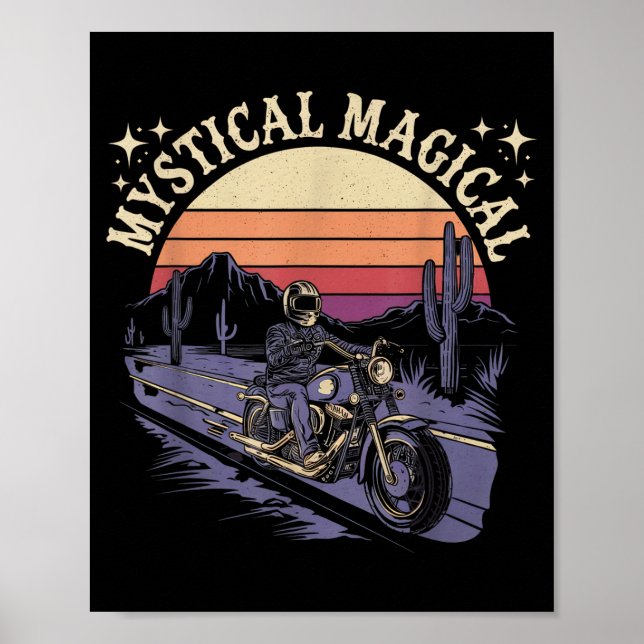 Poster Mystical Magical Retro Aesthetic Space Gift Men Wo (Frente)
