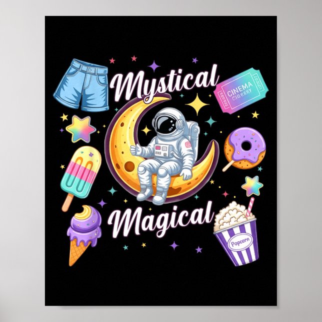 Poster Mystical Magical Retro Aesthetic Space Men Women K (Frente)
