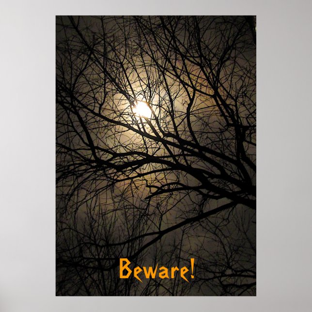 Poster Mystical Moon Halloween (Frente)