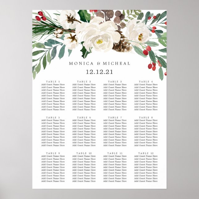 Poster Mystical Winter | Organograma de Casamentos (Frente)