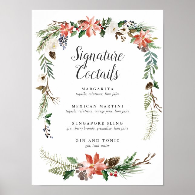 Poster Mystical Winter | Signature Cocktail (Frente)