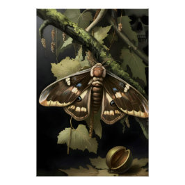 Pôster Mystical Woodland Moth
