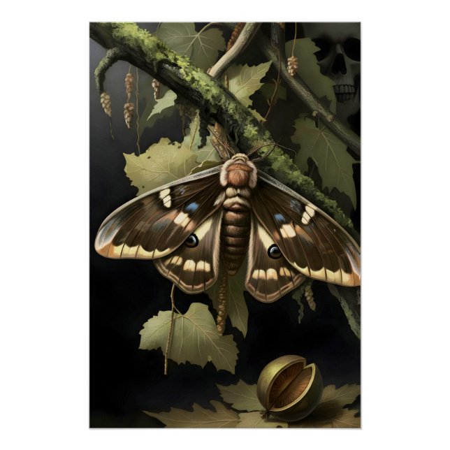 Pôster Mystical Woodland Moth (Frente)