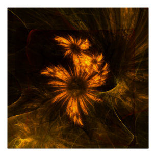 Pôster Mystique Garden Abstrato Art