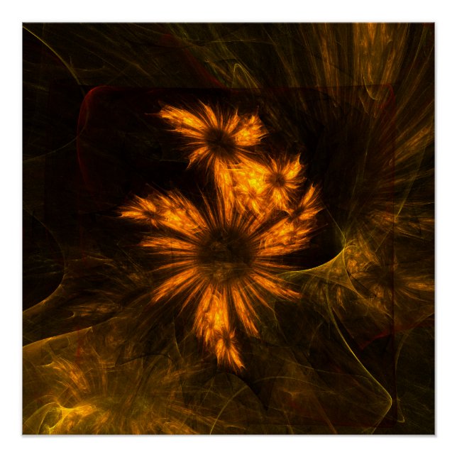 Pôster Mystique Garden Abstrato Art (Frente)