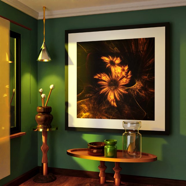 Pôster Mystique Garden Abstrato Art (Mystique Garden Abstract Art Poster)