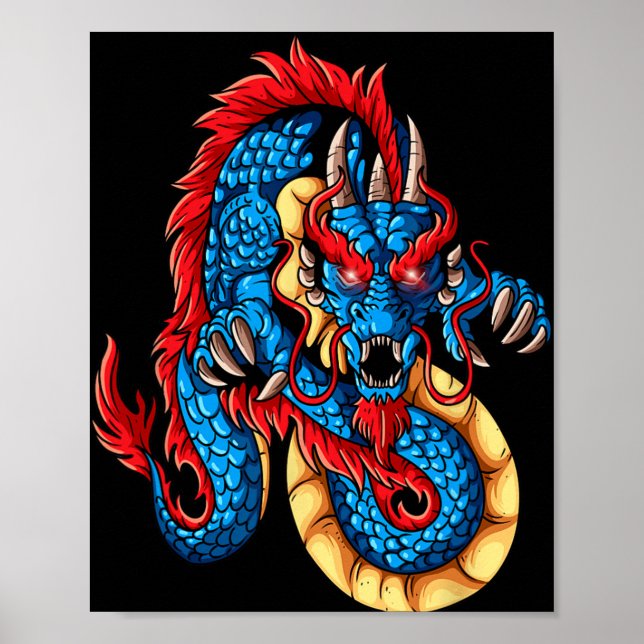 Poster Mythical Creatures China New Year Chinese New Year (Frente)