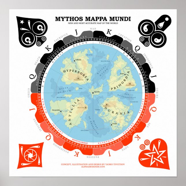 Poster Mythos Mappa Mundi (Frente)