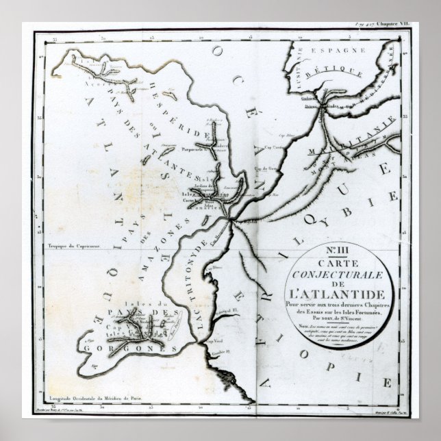 Poster N.º III Mapa Conjetural da Ilha de (Frente)