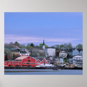 Poster N.A. Canadá, Nova Escócia. Uma vista de Lunenburg,