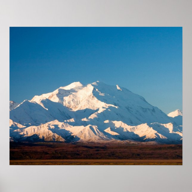 Pôster N.A., USA, Alaska.  Mt. McKinley in Denali (Frente)