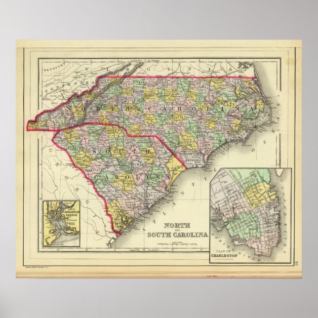 Pôster N & S Carolina (Frente)