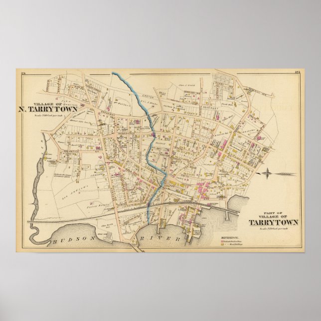 Pôster N Tarrytown, Tarrytown, Nova Iorque (Frente)