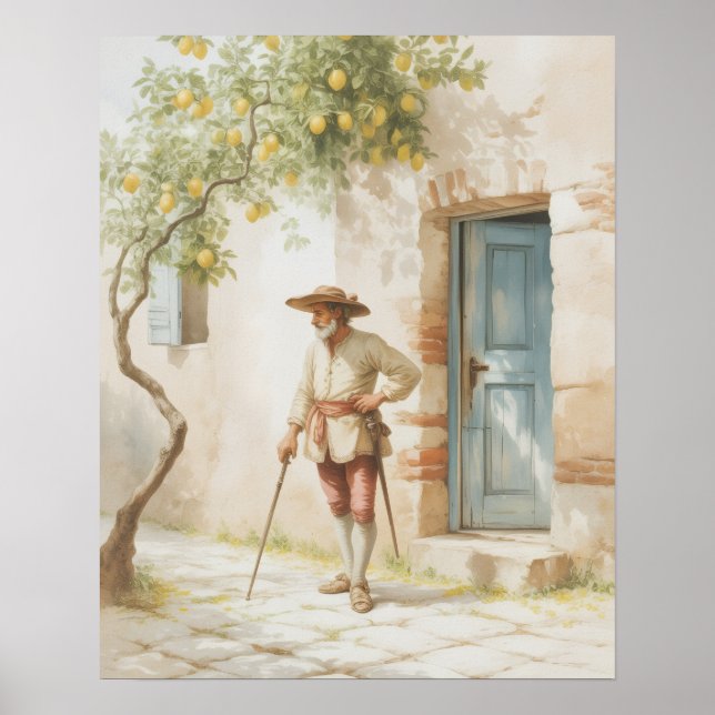 Poster Na árvore de limão - Uma pausa de Eterno (Frente)