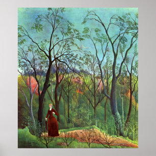 Poster Na borda de uma floresta