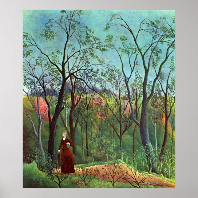 Poster Na borda de uma floresta (Frente)