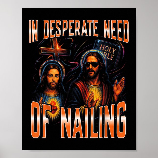 Poster Na Desesperada Necessidade De Arranjar A Santa Bíb (Frente)