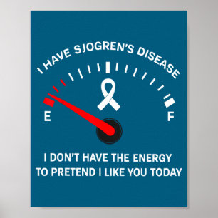 Poster Na Doença de Sjogren Não Finja Energia