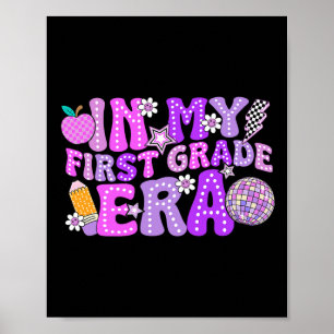 Poster Na Era da Minha 1ª Série Cute Professora Criança C