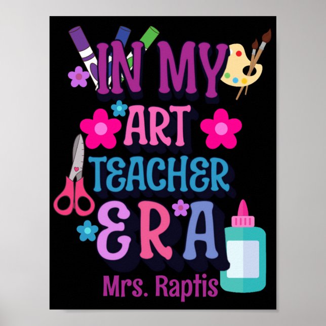 Poster Na Era Do Meu Professor De Arte Personalizado (Frente)