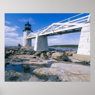 Pôster NA, EUA, Maine, Port Clyde. Marshall Point