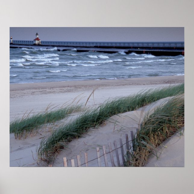 Poster NA, EUA, Michigan, Berrien County, Ruas. Joseph, (Frente)