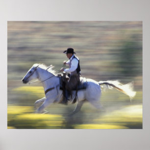 Poster NA, EUA, Oregon, Seneca, Ponderosa Ranch, Cowboy