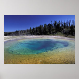 Poster NA, EUA, Wyoming, Parque Nacional de Yellowstone.
