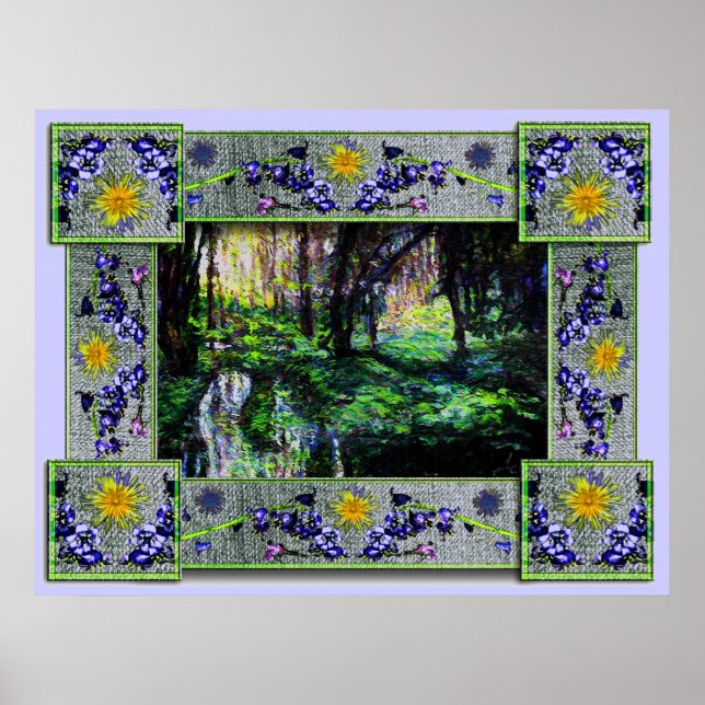 Pôster Na floresta (Frente)