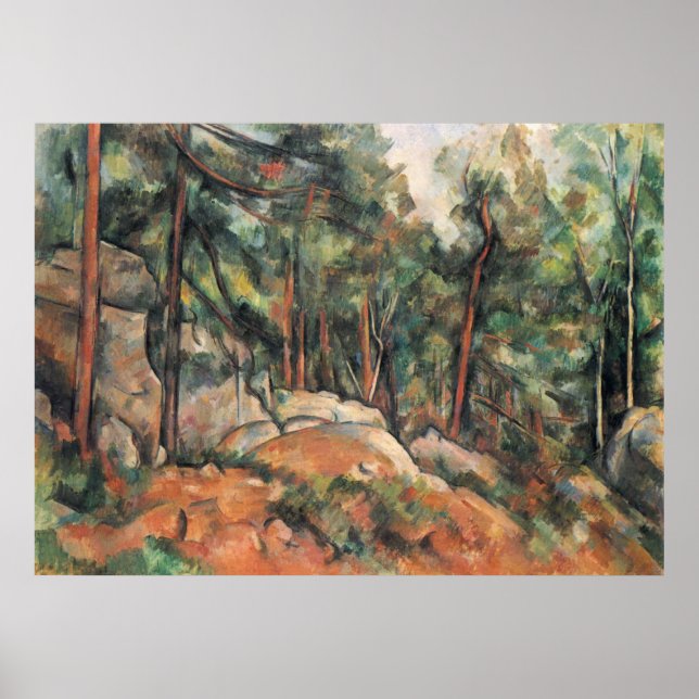 Poster Na Floresta - Paul Cezanne - c1898 (Frente)