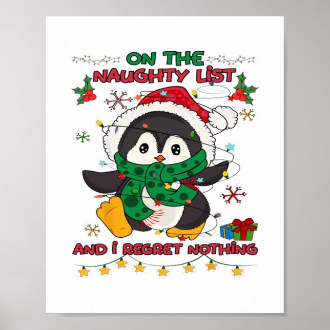 Poster na lista travessa e não lamento nada (Frente)