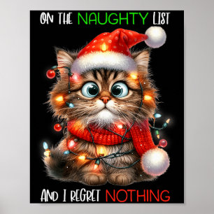 Poster Na Lista Travessa E Não Me Arrependo De Nada Gato