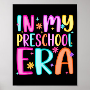 Poster Na Minha Época Pré-Escolar Professora Crianças Men