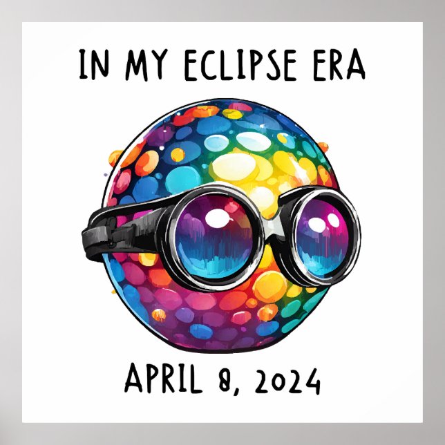 Poster Na Minha Época Solar Eclipse 2024 (Frente)