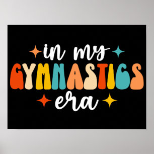 Poster Na Minha Era Da Gymnética, Retro Groovy