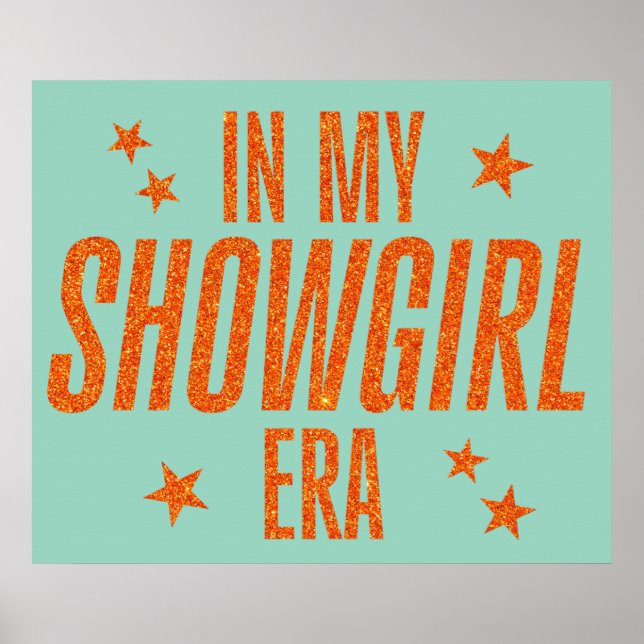 Poster Na Minha Era Da Showgirl (Frente)
