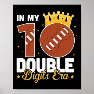 Poster Na Minha Era de 10 Dígitos Duplos Futebol 10º Aniv