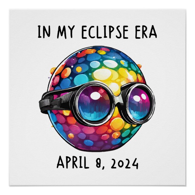 Pôster Na Minha Era de Eclipse Solar de 2024 (Frente)