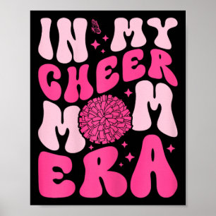 Poster Na Minha Era de Mãe de Cheer Cheerleading Mãe de C