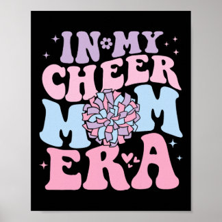Poster Na Minha Era de Mãe de Cheer Groovy Cheerleading F