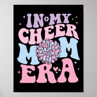 Poster Na Minha Era de Mãe de Cheer Groovy Cheerleading F