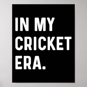 Poster Na Minha Era do Críquete - Esporte de Campo de Crí