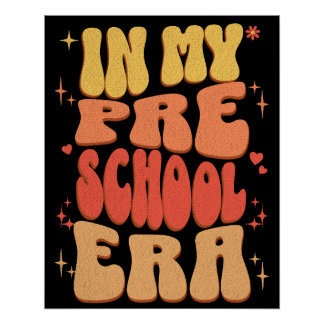 Pôster Na minha era pré-escolar, de volta à pré-escola