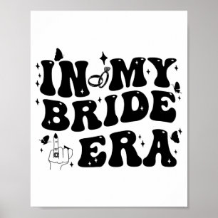 Poster Na Minha Noiva Era Groovy Bride Festa de solteira